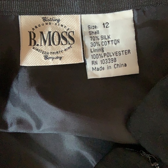 BMoss Black Floral Skirt - Picture 2 of 2